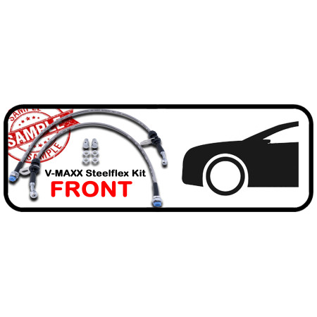 28S BHF 370+AD / V-MAXX Steelflex  Remleidingen  / L = 370mm + Convex-Concave adapter KIT   (Kit = 2 pcs)