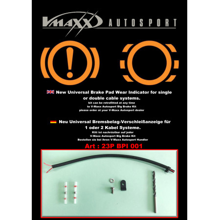 23P BPI 001 / V-MAXX Brake Pad Wear indicator kit