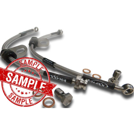 28S BHF 620 / V-MAXX Steelflex Brakelines / L = 620mm  (Kit = 2 pcs)